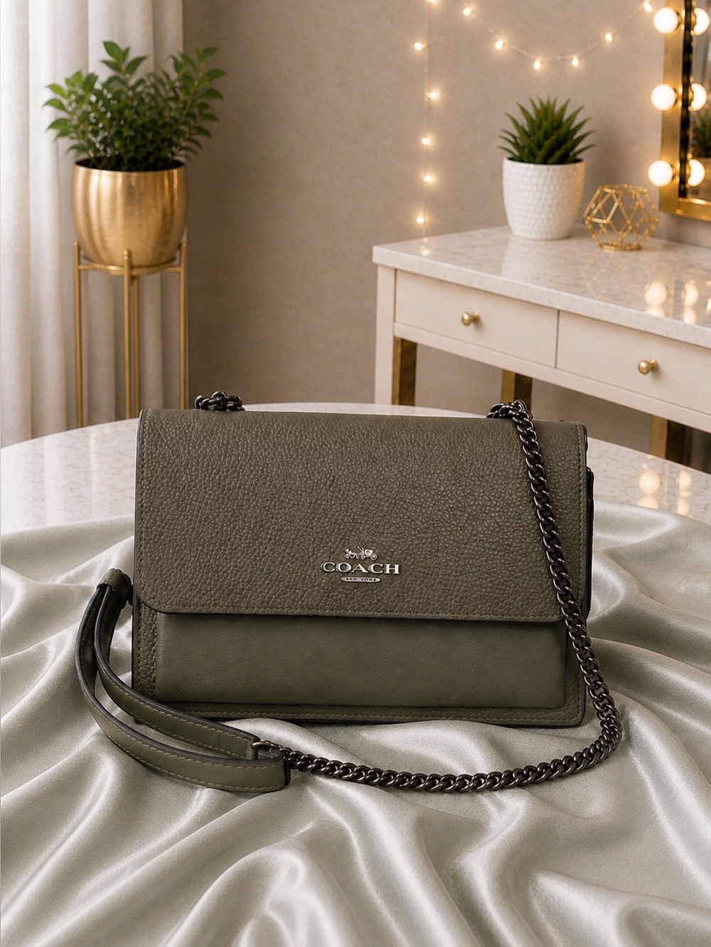 Coach Klare suede and leather Crossbody Bag